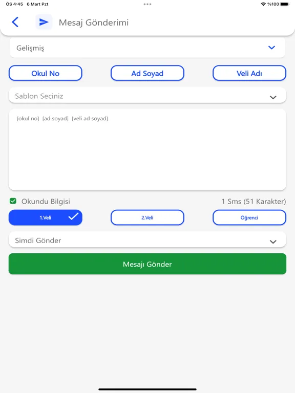 تصاویر ilkSMS | e-Okul SMS Sistemi iPad 