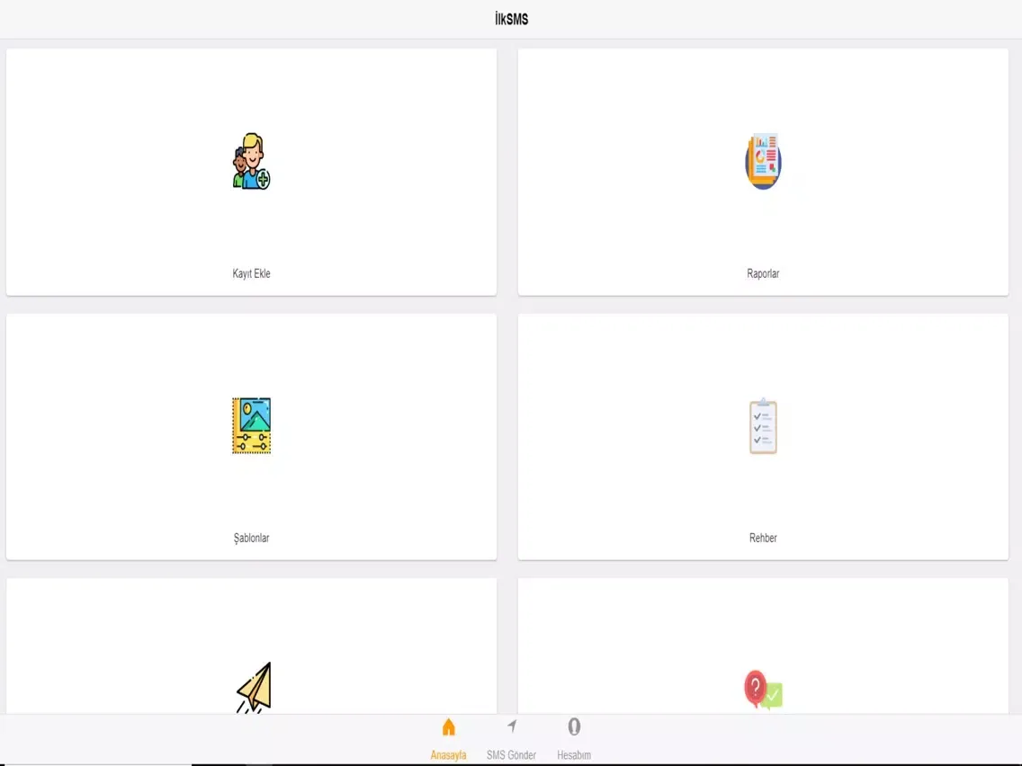 ilkSMS iPad  سکرین شاٹس
