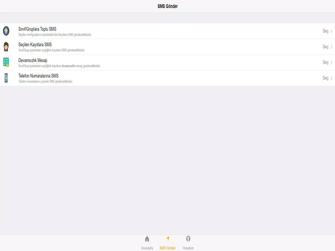 ilkSMS iPad  سکرین شاٹس