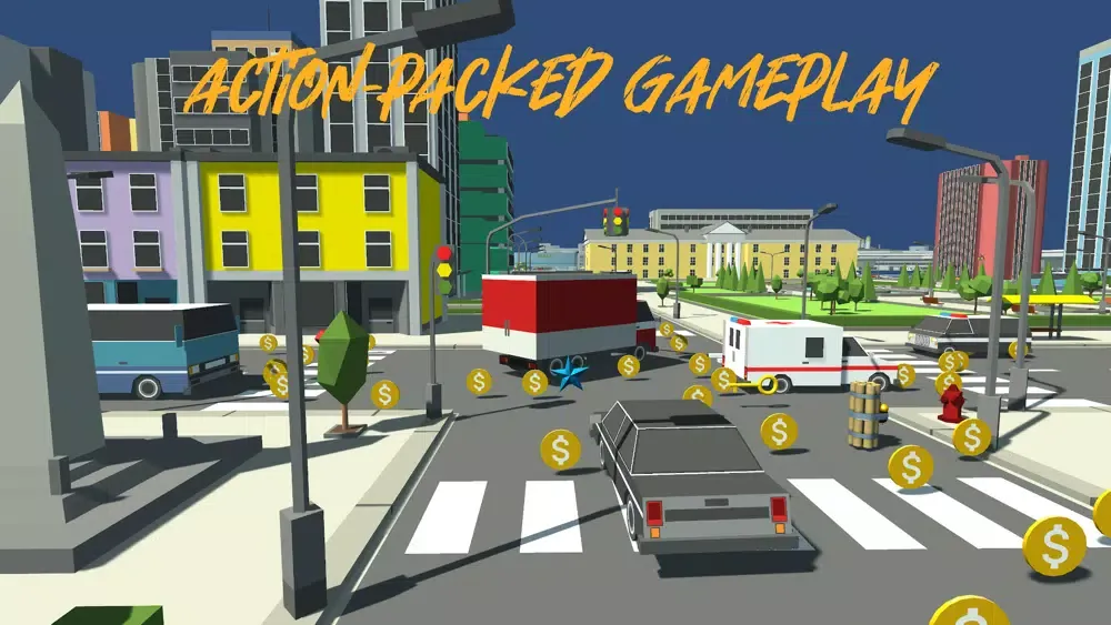 Capturas de tela do Road Rage: Car Crash City
