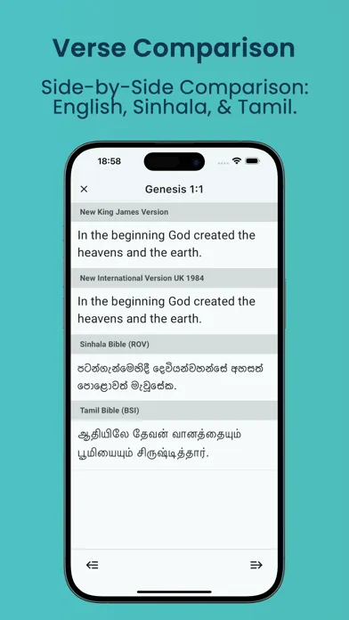 Sinhala and Tamil Holy Bible Screenshots