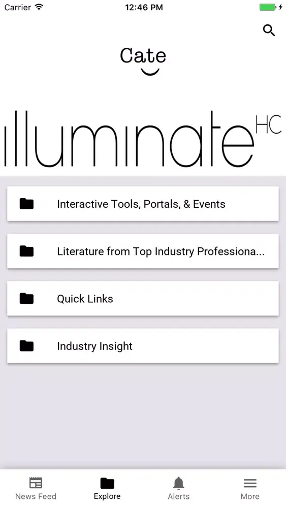 Скриншоты Cate Illuminate HC App