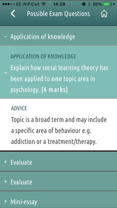 AQA Psychology Year 2 Screenshots
