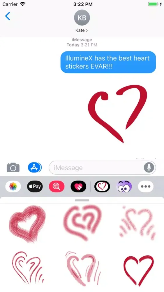 Скриншоты Valentine Hearts Emoji PaX