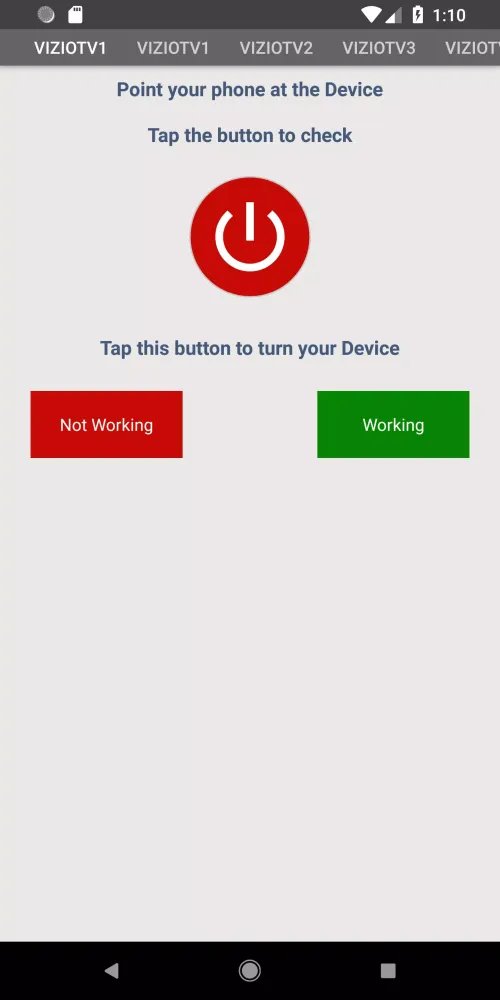 Vizio Universal Remote Screenshots