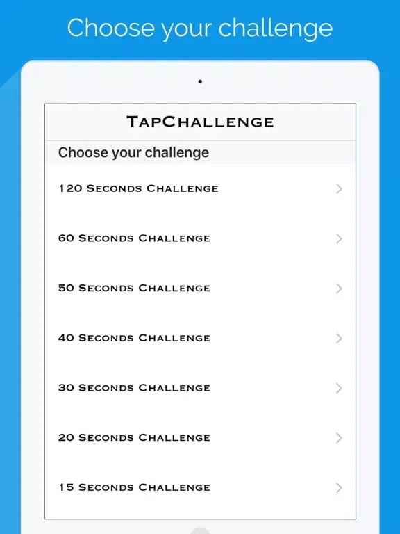TapChallenge - Finger Exercise iPad  স্ক্রিনশট