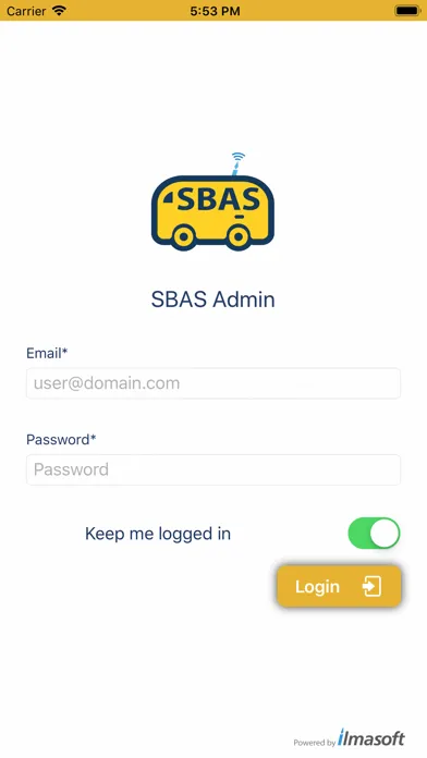 SBAS Admin Application Ekran Görüntüleri