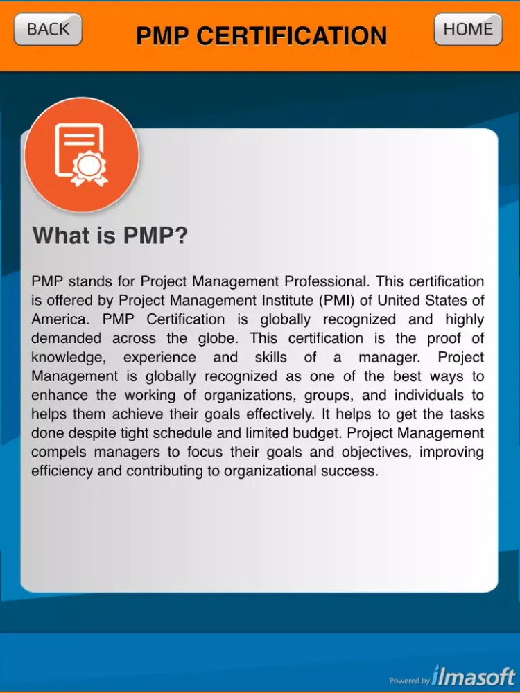 Captures d'écran de All about PMP iPad 