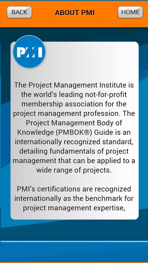 Captures d'écran de All about PMP