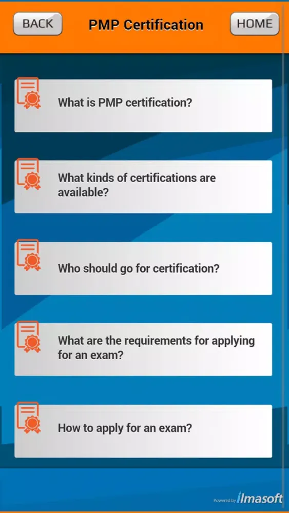 Captures d'écran de All about PMP