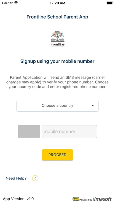 Frontline School Parent App Ekran Görüntüleri