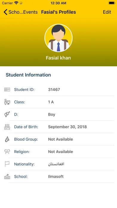 Frontline School Parent App Ekran Görüntüleri