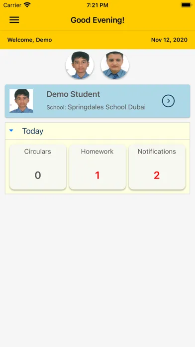 Frontline School Parent App Ekran Görüntüleri