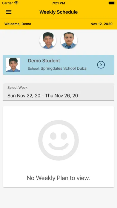 Frontline School Parent App Ekran Görüntüleri