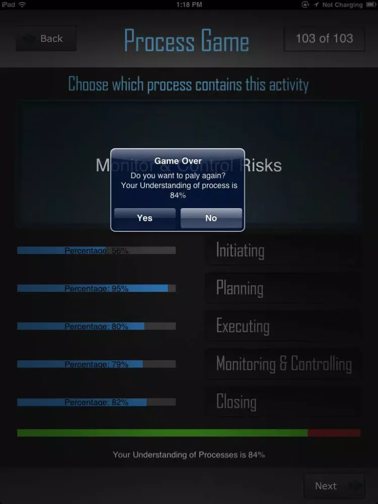 PM Process Game iPad  سکرین شاٹس