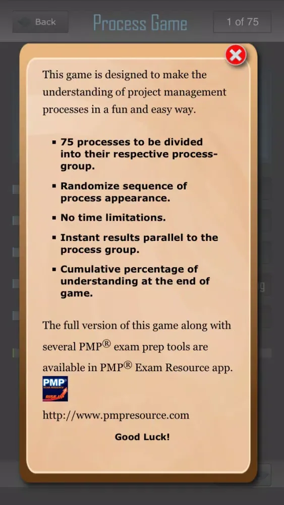 PM Process Game سکرین شاٹس
