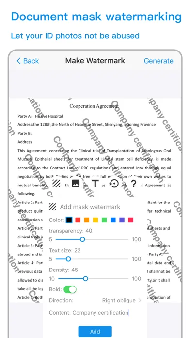 Tangkapan skrin Watermark-Make info safe