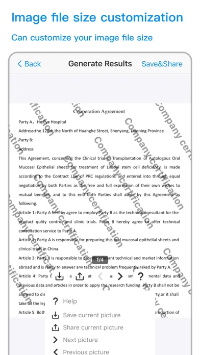 Tangkapan skrin Watermark-Make info safe