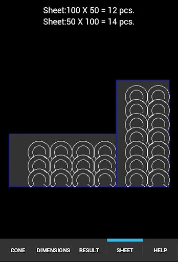 Captures d'écran de Cone Calc