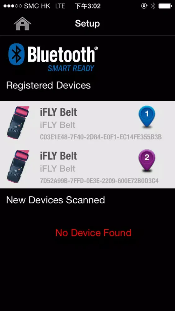Zrzuty ekranu iFLY Belt