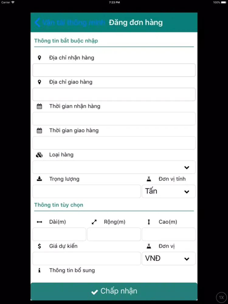 iTrans - Vận tải thông minh iPad  Ekran Görüntüleri