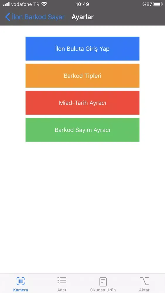 Capturas de pantalla de Barkod Sayar