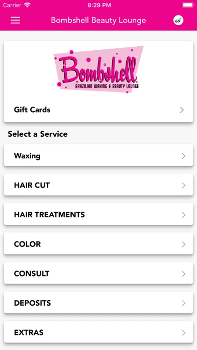 Bombshell Beauty Lounge應用截圖