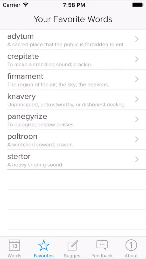 The [CENSORED] Word of the Day应用截图