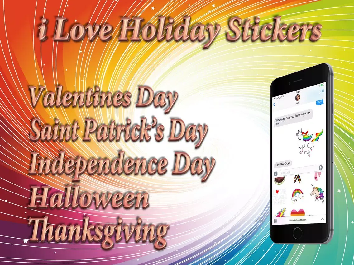 ภาพหน้าจอของ i Love Holiday Stickers iPad 