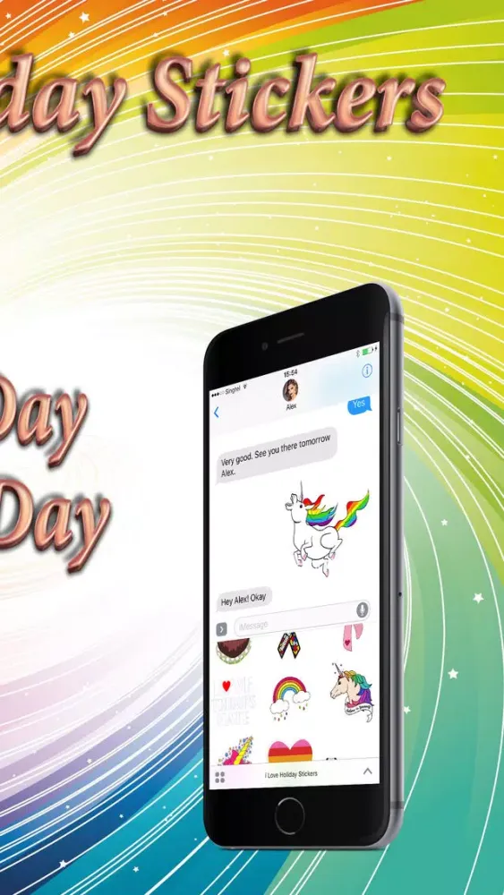 ภาพหน้าจอของ i Love Holiday Stickers