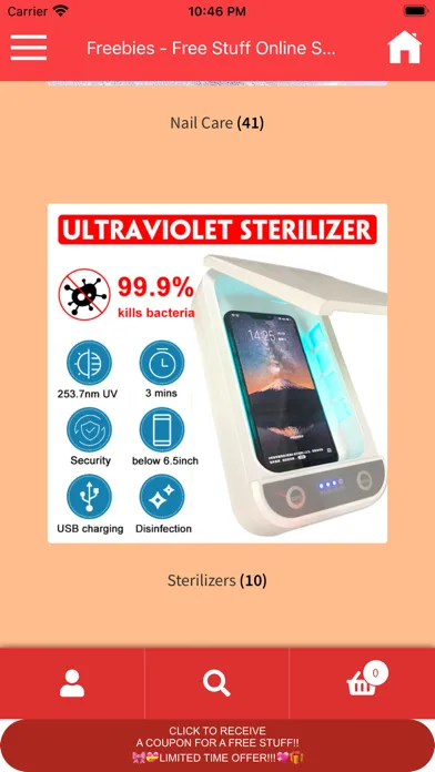Zrzuty ekranu Freebies App