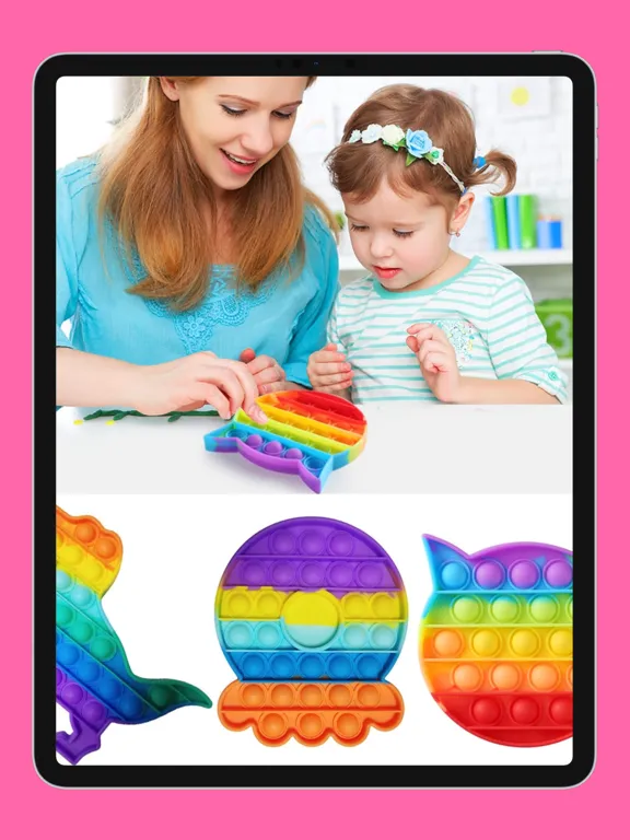 Ảnh chụp màn hình của Hot Pink Anti Stress Puzzle iPad 