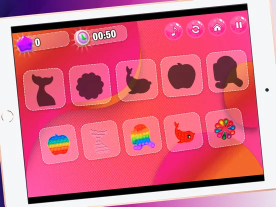 Ảnh chụp màn hình của Hot Pink Anti Stress Puzzle iPad 