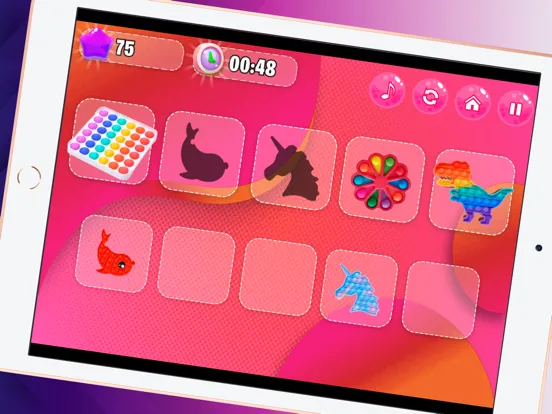 Ảnh chụp màn hình của Hot Pink Anti Stress Puzzle iPad 