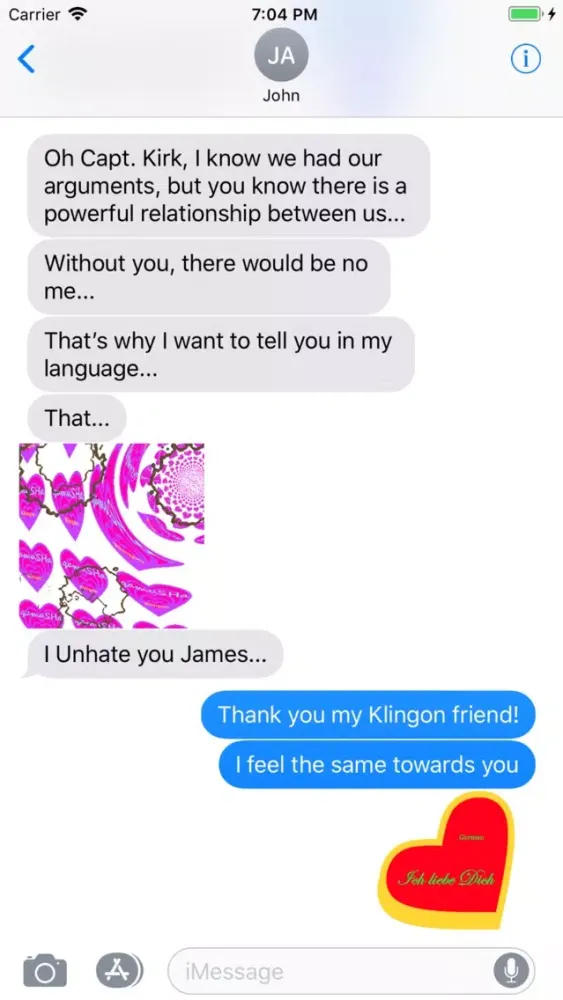 I Love You in many languages Screenshots