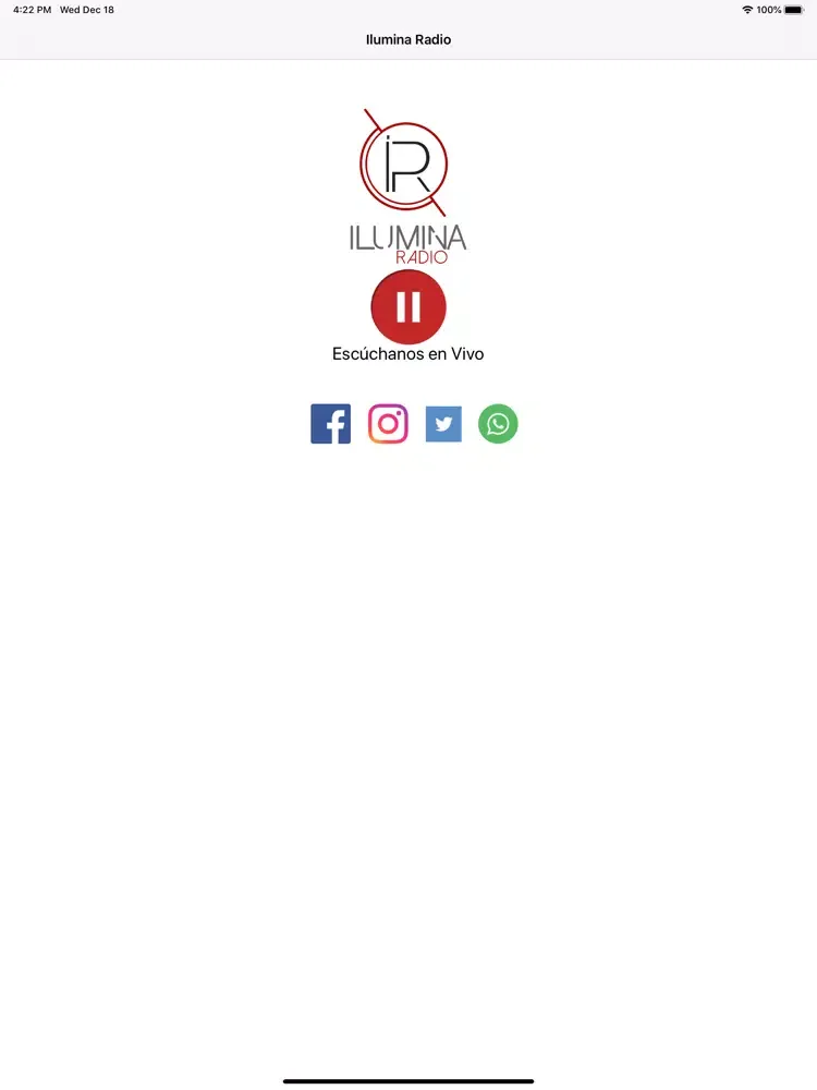Ilumina Radio iPad  Screenshots