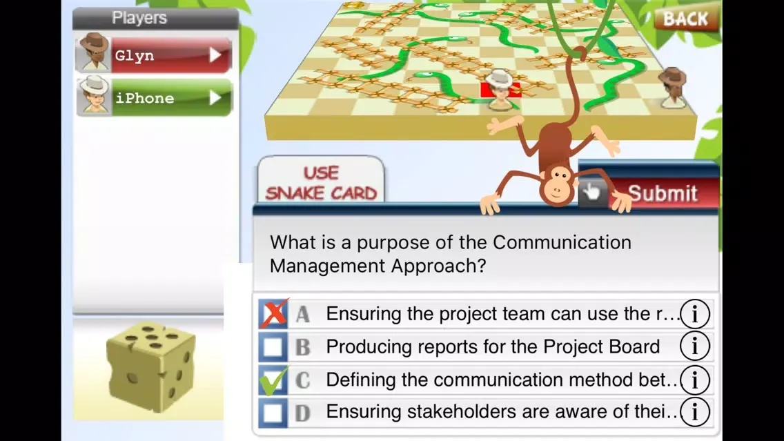 PRINCE2 Snakes & Ladders Game স্ক্রিনশট