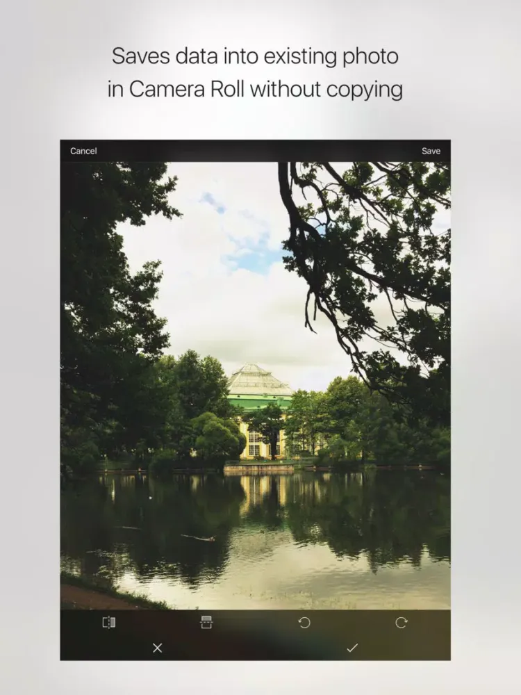 Tangkapan layar CaptureFix iPad 
