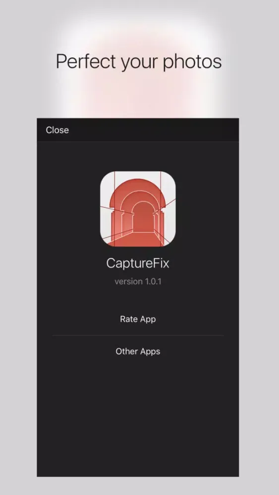 Tangkapan layar CaptureFix