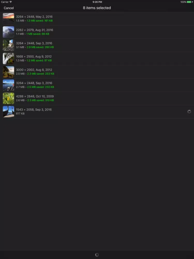 Captures d'écran de MagicShrink - lossless batch photo compressor iPad 