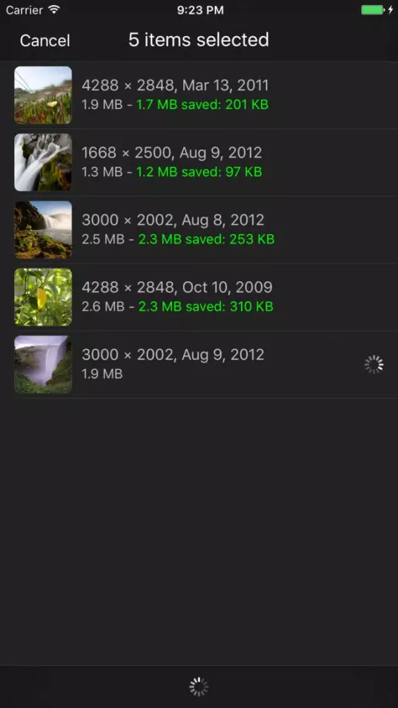 Captures d'écran de MagicShrink - lossless batch photo compressor