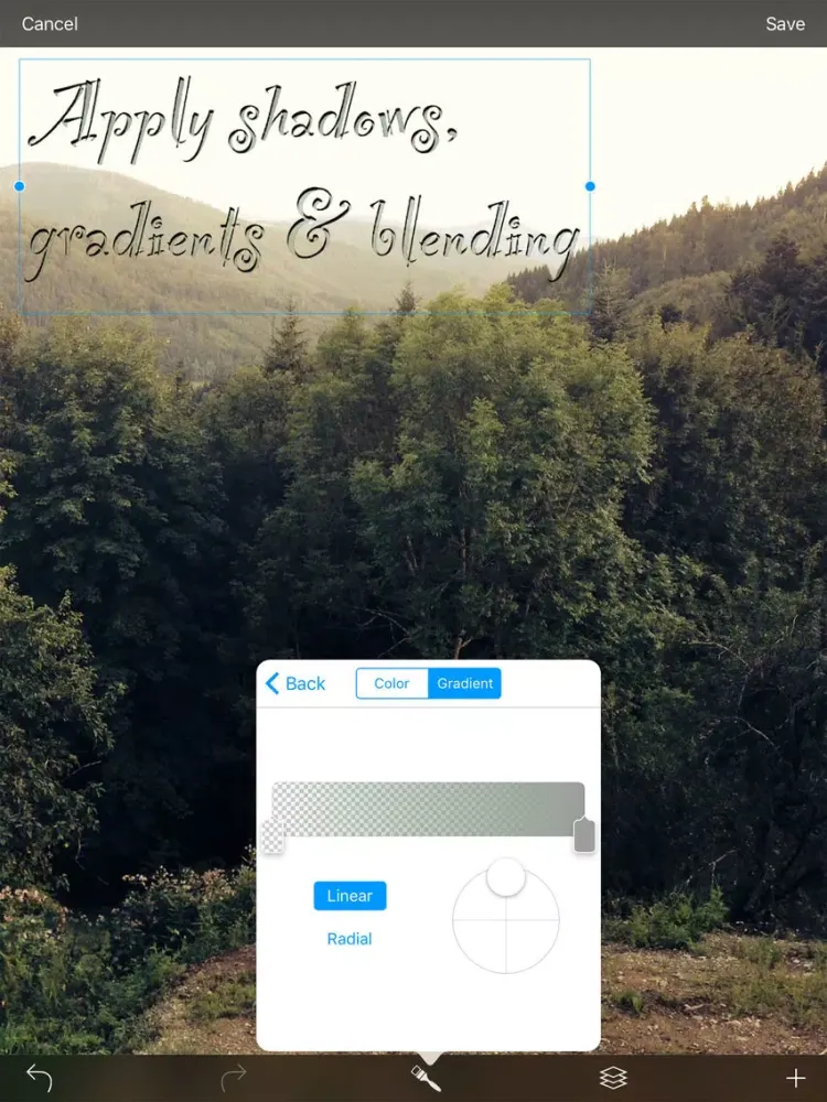 تصاویر Type - text on image iPad