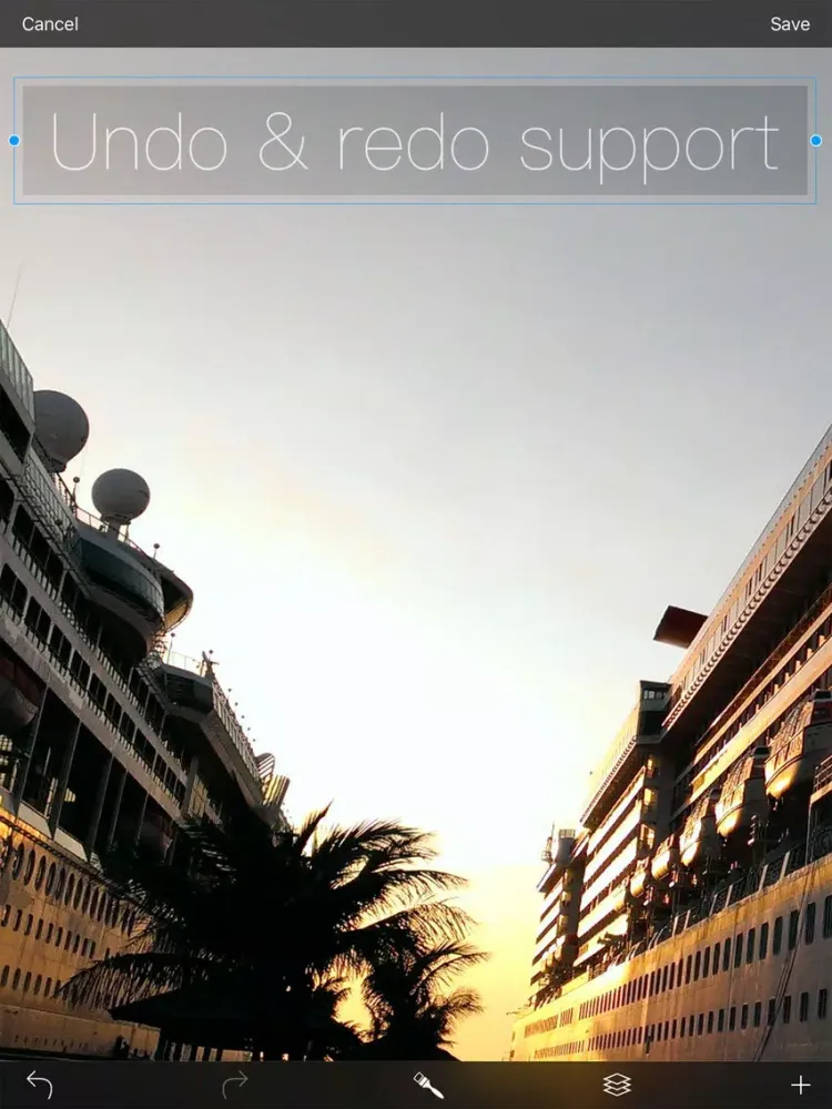 تصاویر Type - text on image iPad