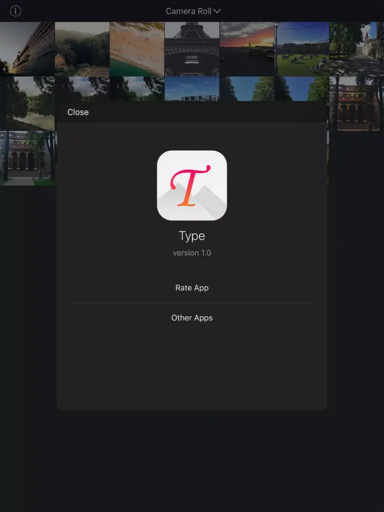تصاویر Type - text on image iPad