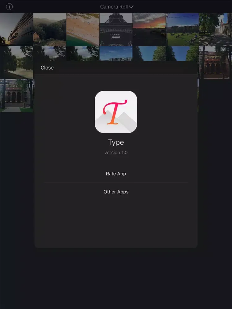 Type Lite - text on image iPad  स्क्रीनशॉट