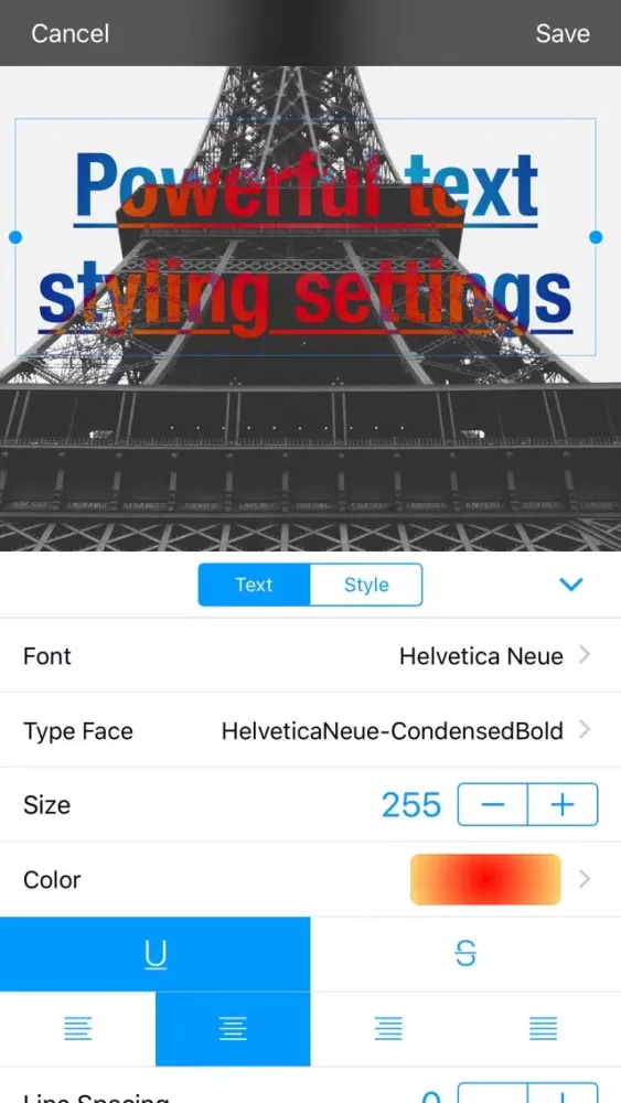 Type Lite - text on image स्क्रीनशॉट