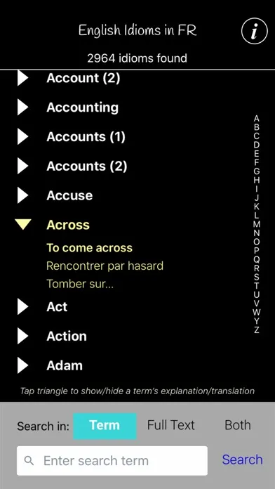 Capturas de tela do Les Idiomes Anglais Courants