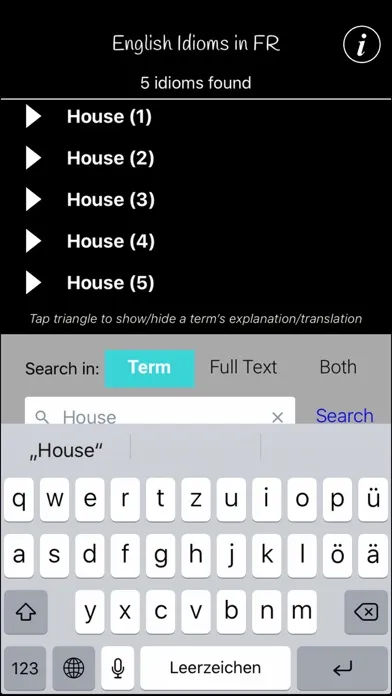 Capturas de tela do Les Idiomes Anglais Courants