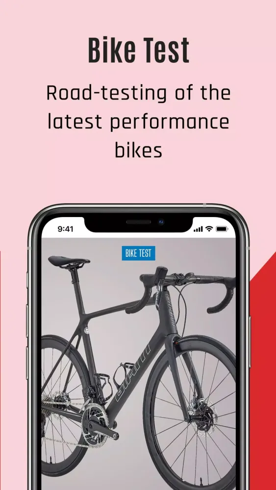 Capturas de tela do Cycling Plus Magazine
