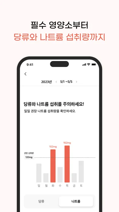 ภาพหน้าจอของ 이너프 - 쉽고 똑똑한 영양관리, 육아필수앱
